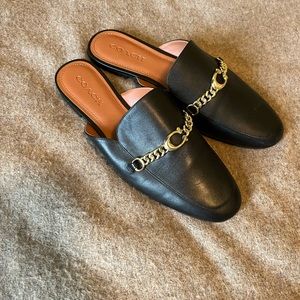 Coach Soft Leather Slide size 9.5 Black